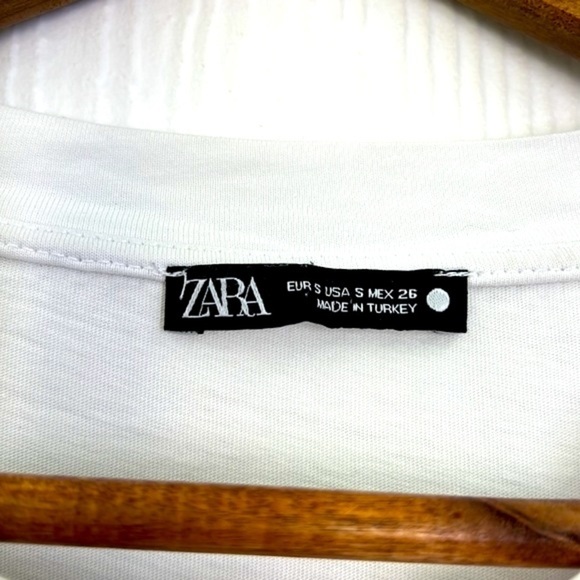 Zara - Madrid Gras Swan Colorful Fun Graphic Short Sleeve Shirt Size Small - Picture 8 of 10